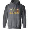 Bee Merry, Cute Bee, Funny Bee, Bee Christmas, Merry Christmas, Trendy Christmas Pullover Hoodie