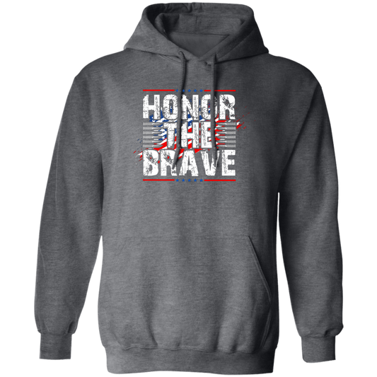 Honor The Brave, Brave American, Brave Army Pullover Hoodie