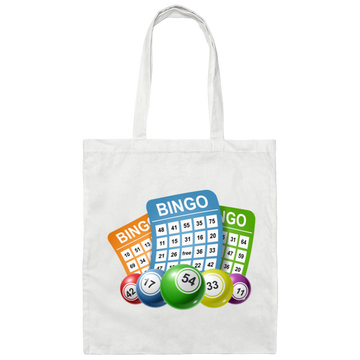 Love Bingo Game, Bingo Ticket, Lottery Bingo, Bingo Balls Canvas Tote Bag