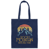 Vintage Rocky Mountains National Park, Retro Colorado National Park Gift Canvas Tote Bag