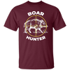 Boar Hunter, Wild Animal Hunter, Boar Lover, Retro Boar Unisex T-Shirt