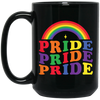 Pride's Day, LGBT Rainbow, True Love, LGBTQ's Day Black Mug