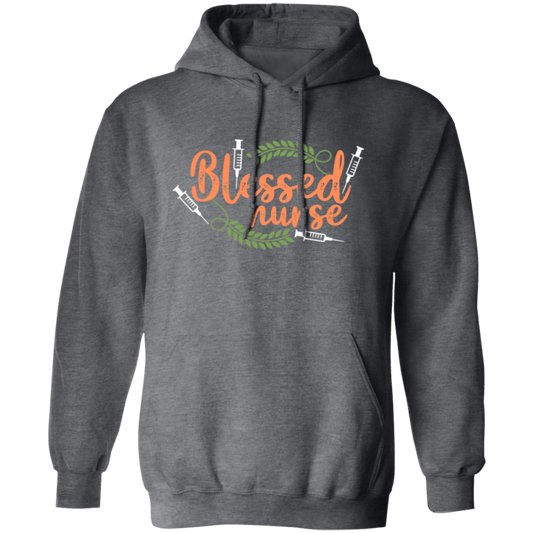 Blessed Nurse, Funny Nurse, Rice Leaves, Love Nurse, Nurse Gift Pullover Hoodie