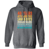 40 Years Of Being Awesome, Retro 40th Birthday, Love 40th Birthday Gift Pullover Hoodie