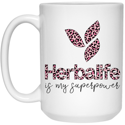 Herbalife New Logo Leopard White Mug