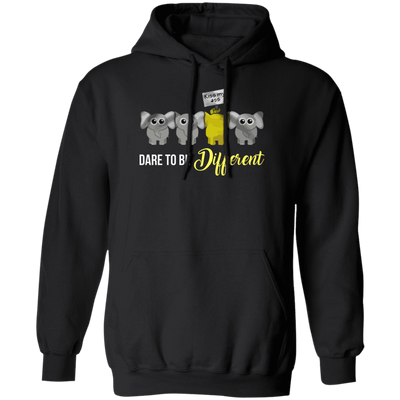 Elephant Lover Gift, Dare To Be Different, Different Elephant, Cute Gift Pullover Hoodie