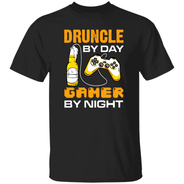 Druncle By Day, Gamer By Night, Funny Uncle Gift Unisex T-Shirt