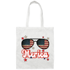 Sunglasses America, American Flag, Star America Canvas Tote Bag