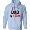 Dad Of 3 Kids, Out Of Battery, Father's Day Gift, Dad Gift Pullover Hoodie