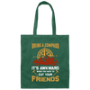 Bring A Compass It_s Awkward When You Have To Eat Your Friends, Retro Compass Canvas Tote Bag