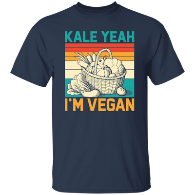 Kale Yeah, I'm Vegan, Retro Kale Yeah, Vegan Vintage Unisex T-Shirt