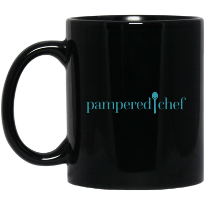 Pampered Chef Original Logo, Love Pampered, Love Chef Black Mug