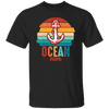 Ocean Papa, Retro Papa, Retro Ocean, Retro Anchor Unisex T-Shirt