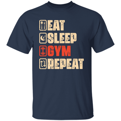 Eat Sleep Gym Repeat, Retro Gym, Do The Gym, Do The Fitness Unisex T-Shirt