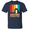 Arches National Park, Retro Arches, Arches Silhouette Unisex T-Shirt