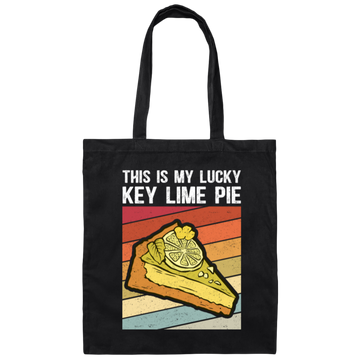 This Is My Lucky Key Lime Pie, Love Baking, Best Lime Pie, Pie Lover Gift Canvas Tote Bag