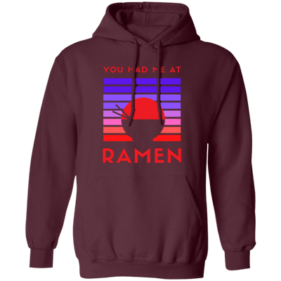 Love Ramen Noodle Abstract, Retro Feeling Hungry, Ramen Lover Pullover Hoodie