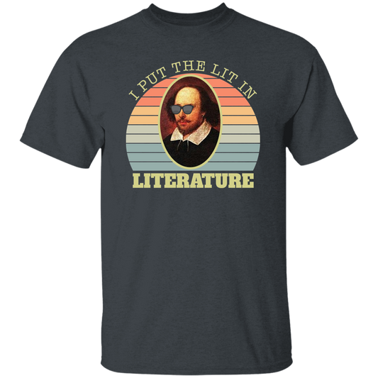 I Put The Lit In Literature, Retro Literature Unisex T-Shirt