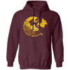 Dragon Flowers Vintage, Gold Dragon, Love Dragon, Flower In Circle Pullover Hoodie