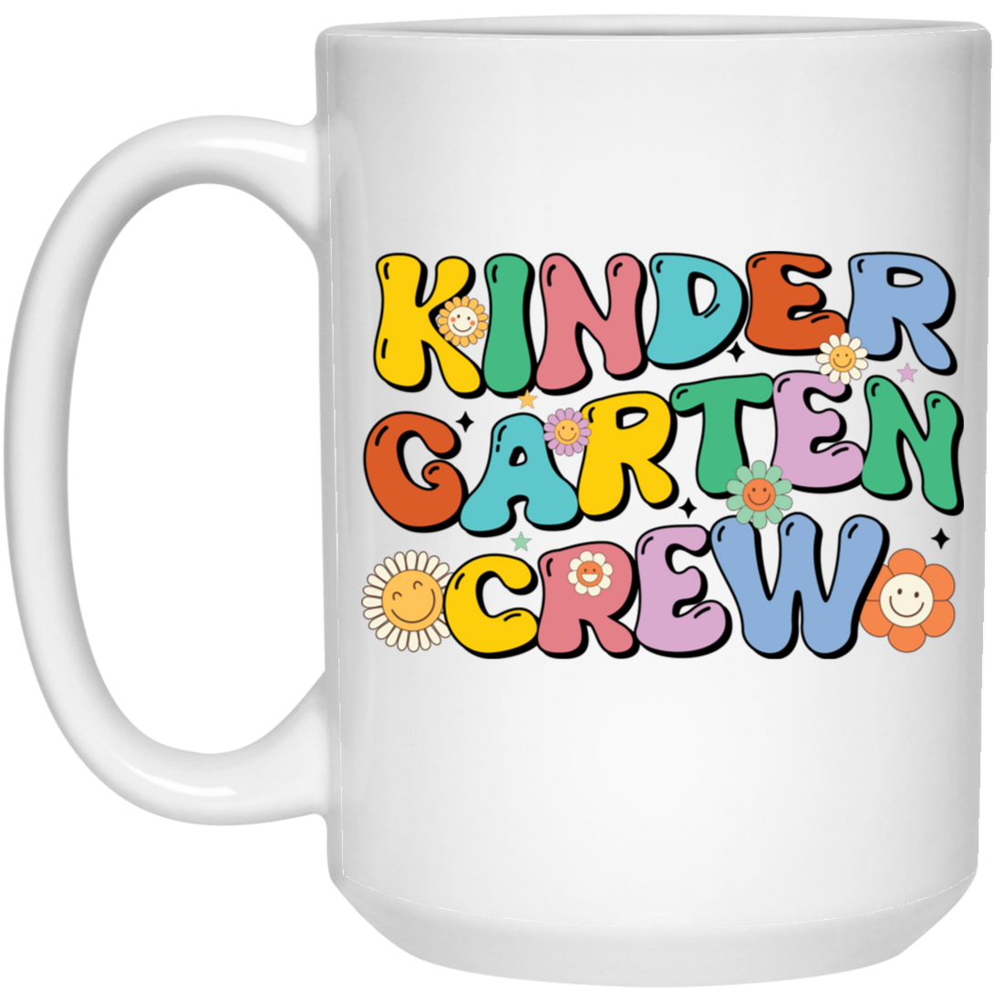 Kinder Garten Crew, Back To School, Baby School White Mug