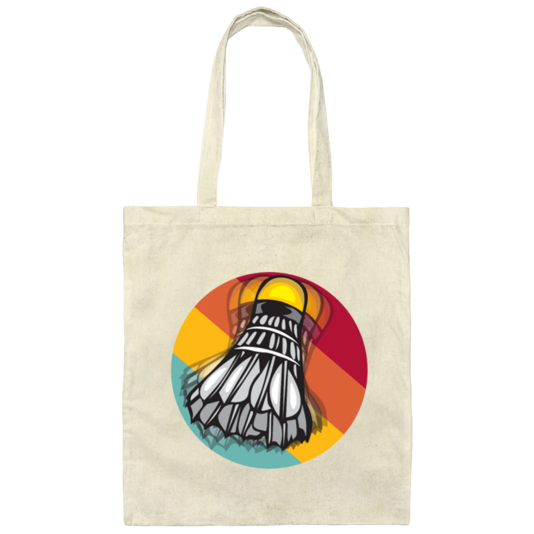 Retro Unique Badminton, Shuttlecock Perfect Gift Idea, For All Badminton Players And Lovers Canvas Tote Bag