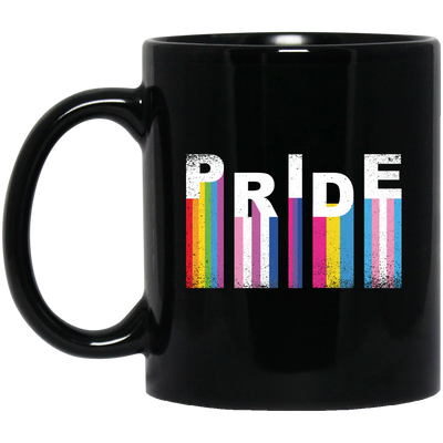 Pride On Lgbt, Take Pride In Lgbt, Lgbt Pride, Pride's Day Gifts-white Black Mug