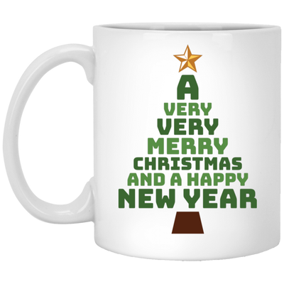 Christmas Tree, Wish For Christmas, Merry Christmas, Trendy Christmas White Mug