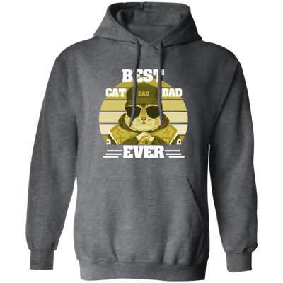 Best Cat Lover, Best Cat Dad Ever Vintage, Cool Cat, Love Kitten Pullover Hoodie