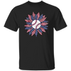 American Baseball, Sunflower Baseball, Leopard Sunflower-2 Unisex T-Shirt