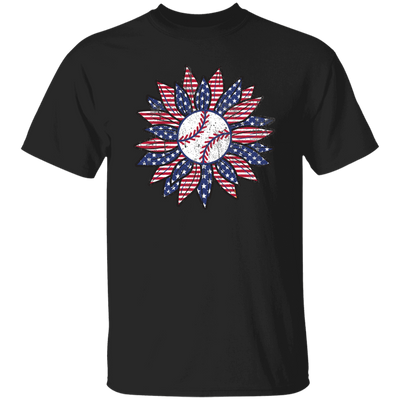 American Baseball, Sunflower Baseball, Leopard Sunflower-2 Unisex T-Shirt