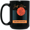 Just Relax, Worldwide Ocean Beach, Goodvibes Only, Summer Black Mug