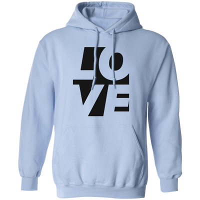 Love Silhouette, Love Text, Valentine Love, Couple Gift Pullover Hoodie