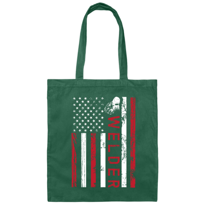 Welding Lover Gift For Welder American Canvas Tote Bag