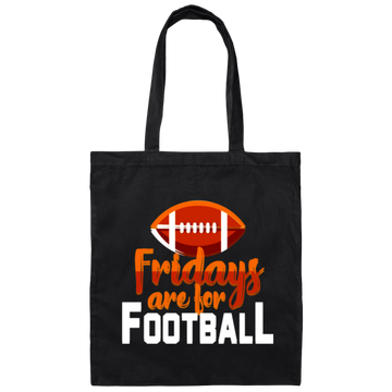 Fridays Are For Football, Baseball On Friday, American Football Love Canvas Tote Bag