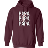 Papa Gift, Baseball Lover Gift, Love Baseball Gift, Papa Baseball Gift Pullover Hoodie