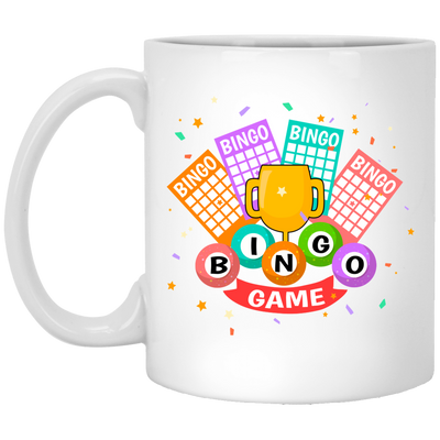 Bingo Trophy, Get The Trophy, Win The Game, Bingo White Mug