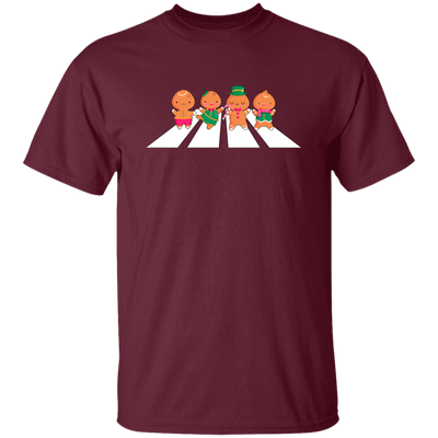 Gingerbread Walking, Love Christmas, Road Crossing Unisex T-Shirt