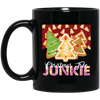 Christmas Tree Junkie, Xmas Tree Gingerbread, Gingerbread Lover, Merry Christmas, Trendy Christmas Black Mug