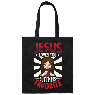 Jesus Love You, But I'm His Favorite, I'm A Great Pastor Canvas Tote Bag