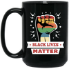 Black Lives Matter, Black History Month, Retro Black Love Life Black Mug