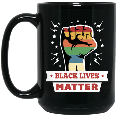 Black Lives Matter, Black History Month, Retro Black Love Life Black Mug