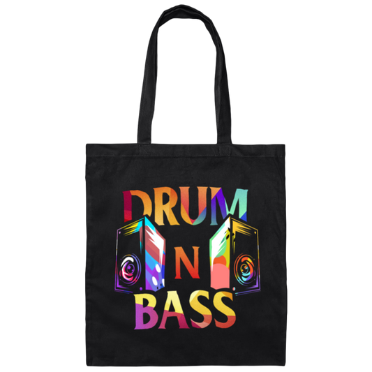 Drum and Bass, Electronic Dance Music, Electronic Drum and Bass Canvas Tote Bag
