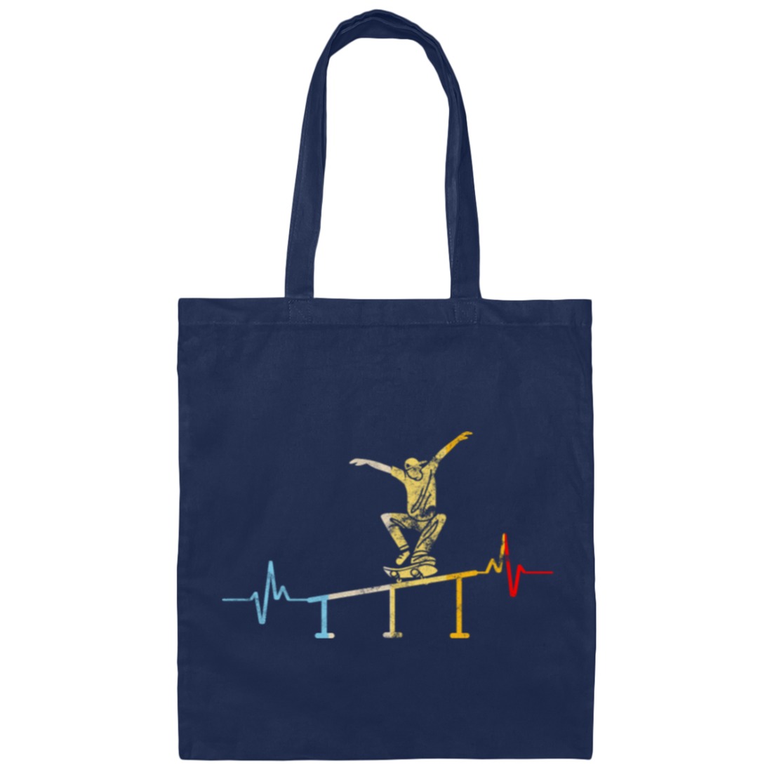 Vintage Skateboard Gift Skateboarding Street Canvas Tote Bag