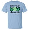 Not Lucky, Simply Blessed, St. Patrick, Saint Patrick, Glitter Green Heart Unisex T-Shirt