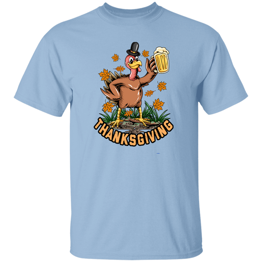 Turkey With Beer, Thanksgiving's Day, Thankful With Beer Unisex T-Shirt