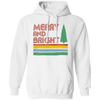 Merry And Bright, Retro Christmas, Love Christmas, Merry Christmas, Trendy Christmas Pullover Hoodie