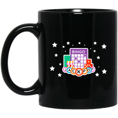 Jackpot Prize, Bingo Jackpot, Bingo Game, Lucky Gift Black Mug