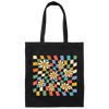 Groovy Emotion, Smile Icon, Smiley Face, Smiley Sunflower Canvas Tote Bag