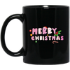 Merry Christmas, Pinky Christmas, Pink Lover, Christmas Lover, Merry Christmas, Trendy Christmas Black Mug