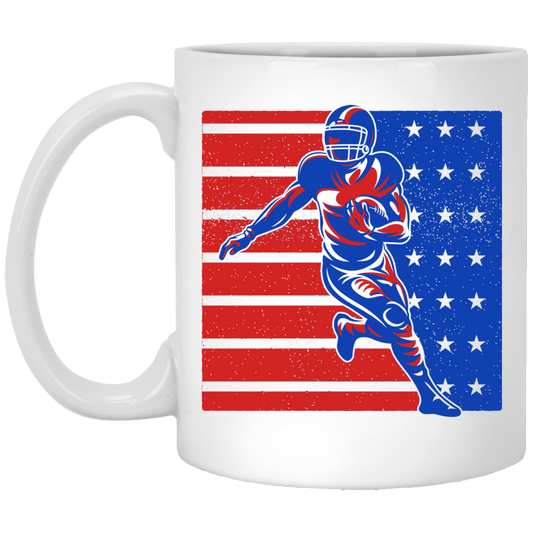 Fooball Player, American Sport, Best Of Football In America White Mug